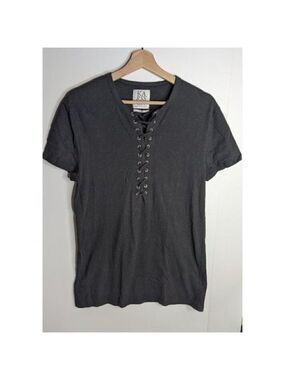 [Revolve] Zoe Karssen | Black Lace-up Tee